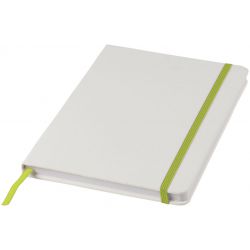 Witte A5 spectrum notitieboek met gekleurde sluiting